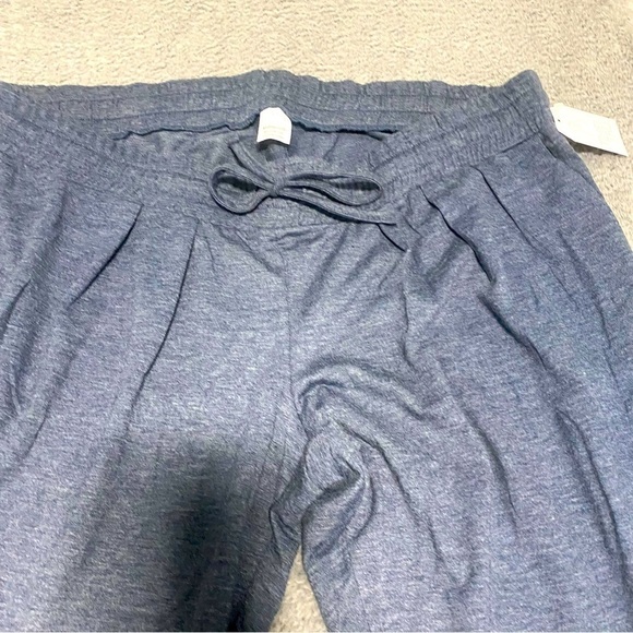 Women’s Time and Tru MATERNITY Jogger Pants Blue Size XL (16-18) with Pockets - Picture 2 of 6